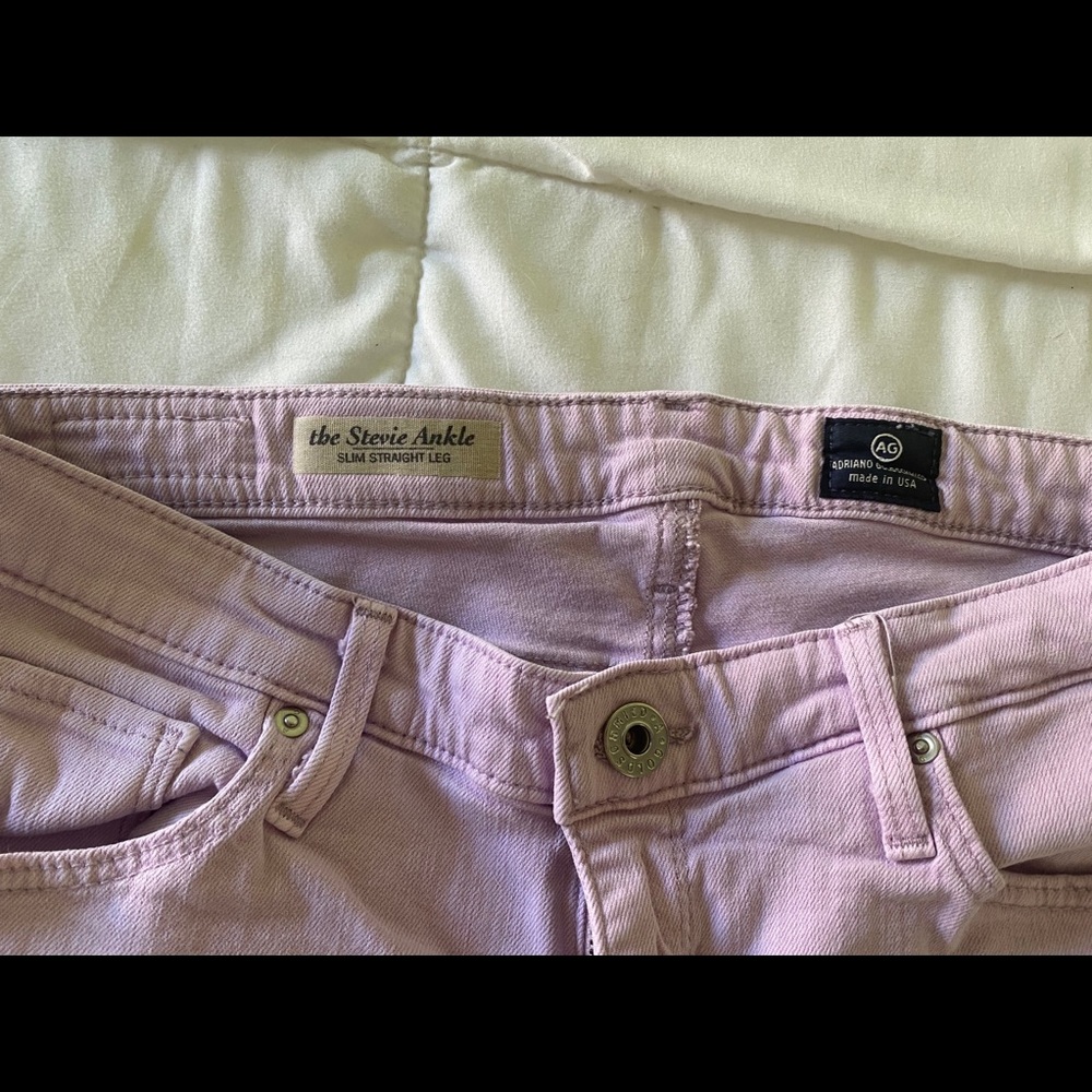 AG jeans size 28 light purple